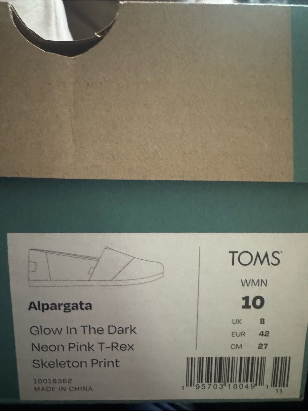 TOMS Neon Pink Glow-in-the-Dark Alpargata Moccasins